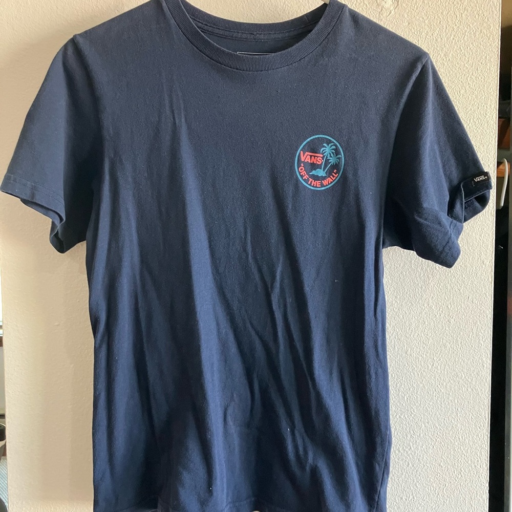 Vans Dark Blue Tee with Logo Tag